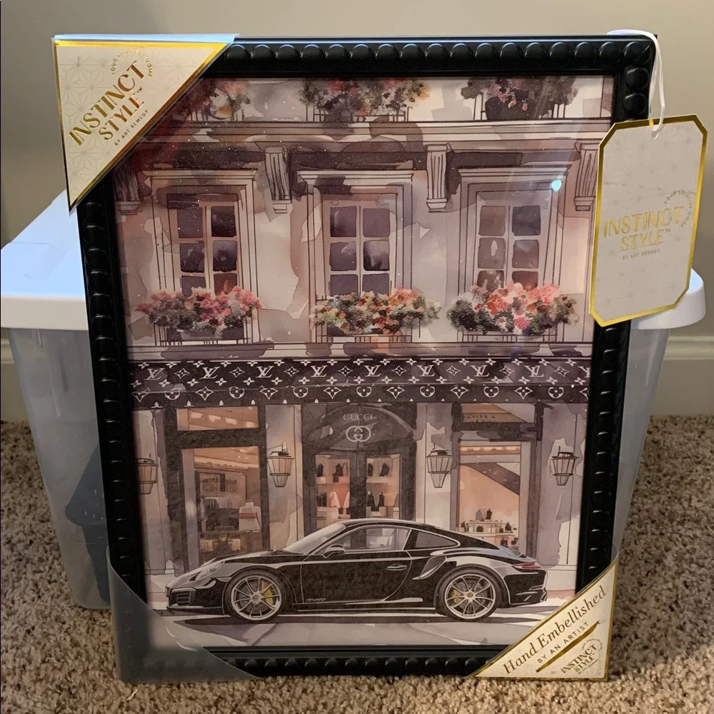 FASHION INSPIRED Luxury Boutique Picture - Black Frame with Glass Front